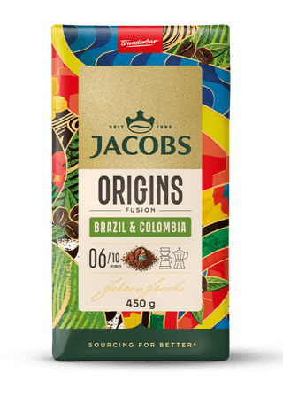 JACOBS ORIGINS FUSION BRAZIL & COLOMBIA 450G